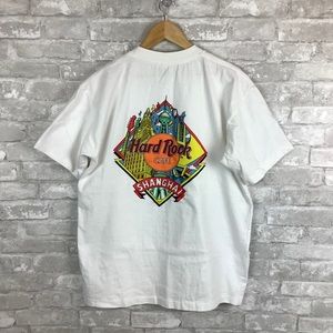 Hard Rock Cafe Shanghai White Short Sleeve Tshirt